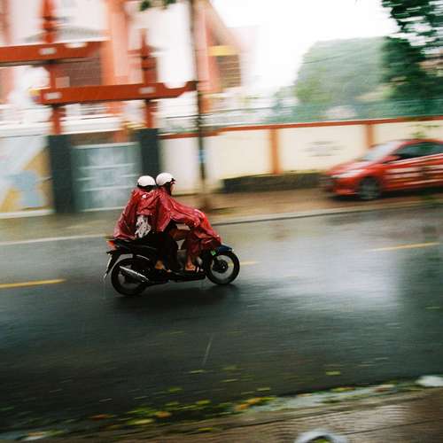 Ride with the rain