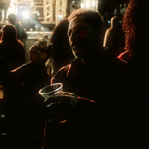 Man Enjoying a Concert