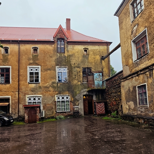 Дождливый день в старинном городе