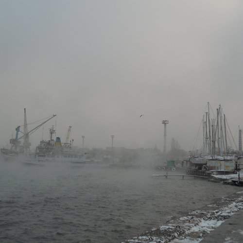 Рождество у моря, морпорт Евпатория