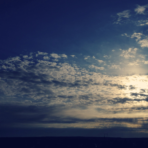 Golden - blue sunset