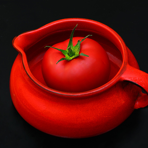 Red in red