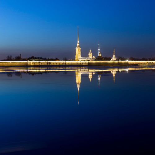 Синий вечер в Петербурге