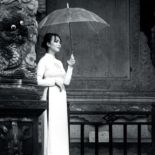 Elegance Beneath the Rain — Hue, Vietnam