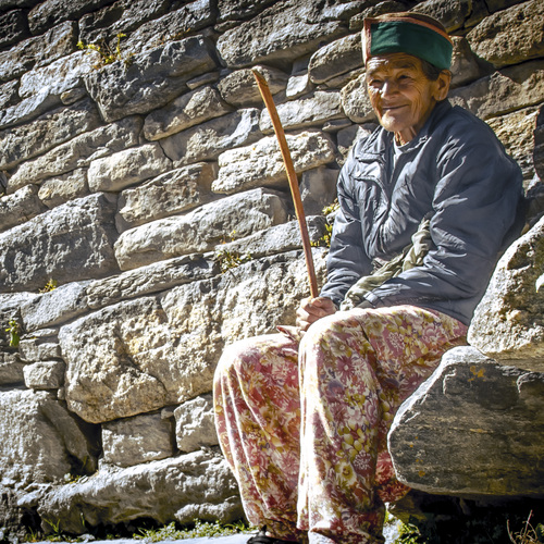 Tribal Woman at Kinnaur, Himachal, India