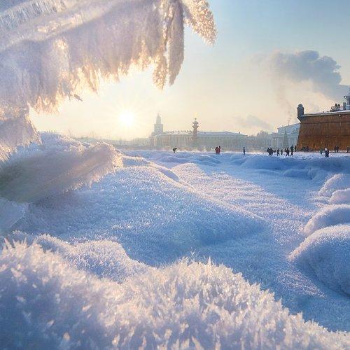 Долгожданная зима в Питере.