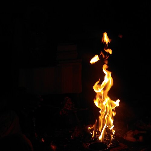 fiery flames