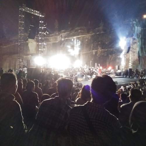 Stage and crowd