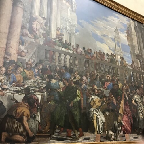 Many people in paintings