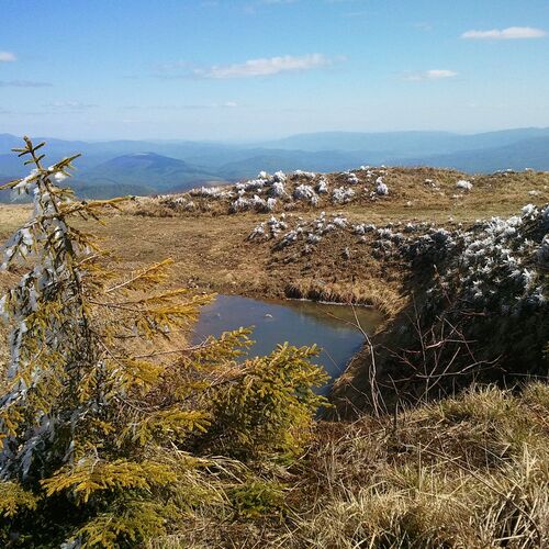 Mountains in spring