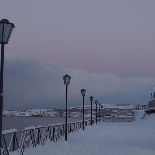 Зимнее утро в Мурманске