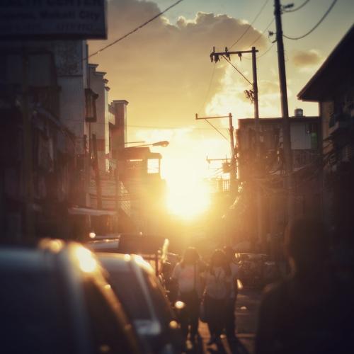 Sun dusk