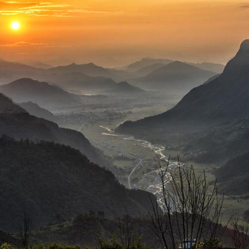 Sunrise at Annapurna Range, Himalayas