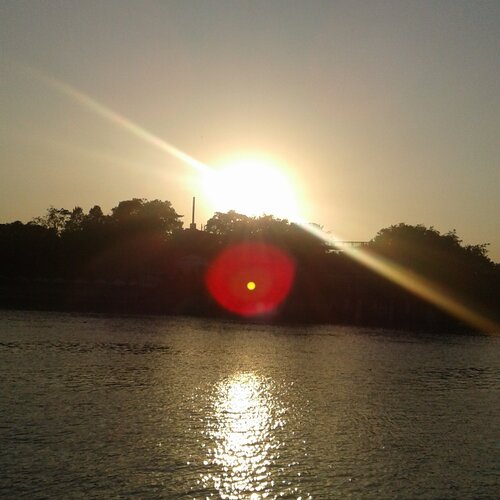 Crusing on the river Ganges