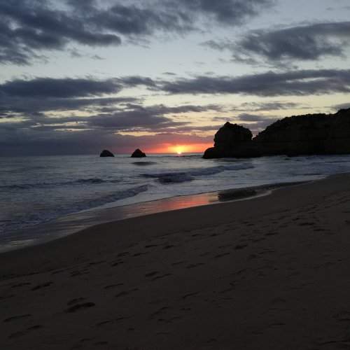 winter sunset