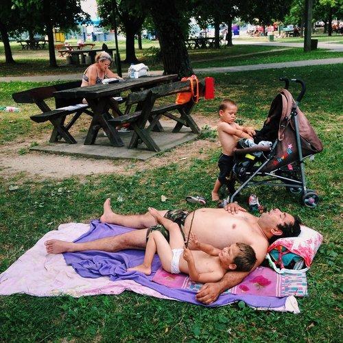 Summer family day in Belgrade
