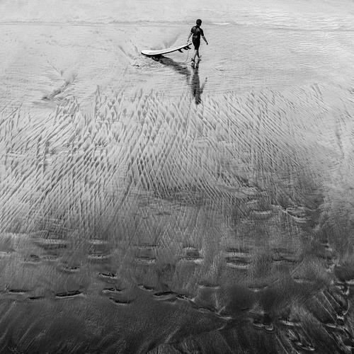 Surfeando en arena