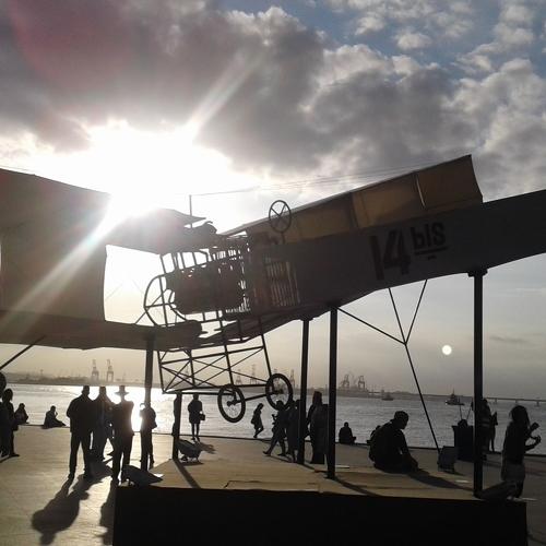 The first plane.