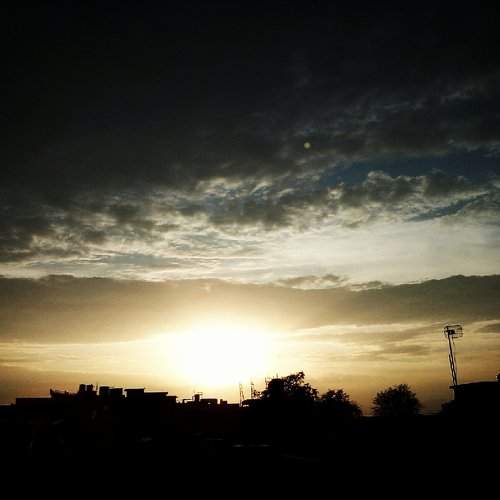 Cloudy sunset