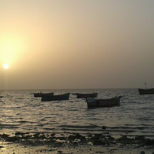 beautiful sunset view