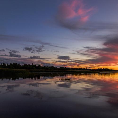 Summer evening.