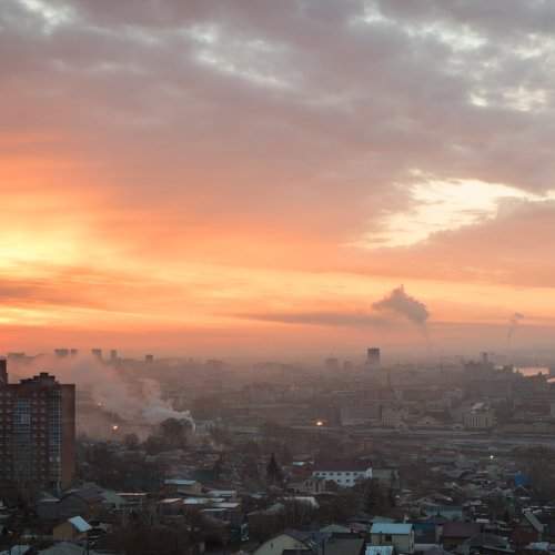 Утро в Красноярске