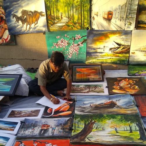 Artist and his Art works