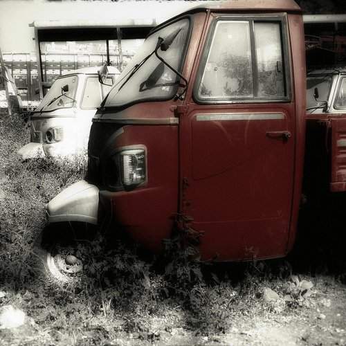 Red Bueaty in Junkyard