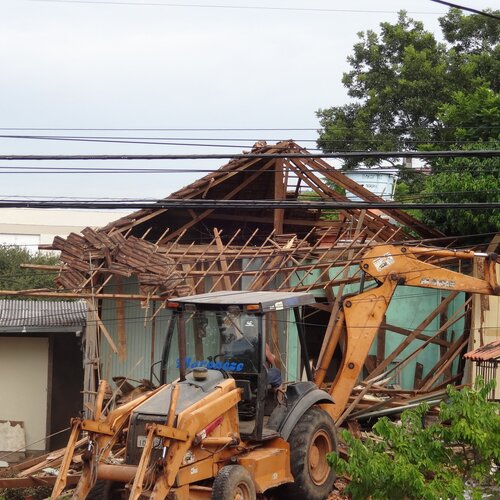 Knocking down the house