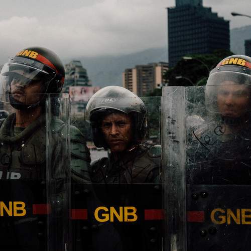 National Guard at a protest