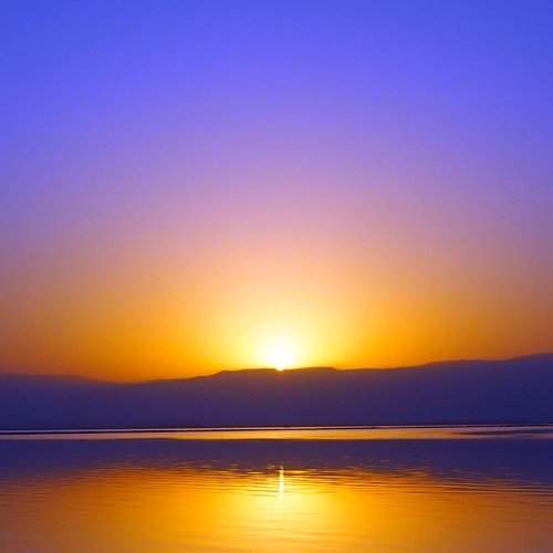 Sunrise on Dead sea