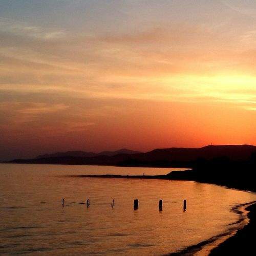 sunset greece