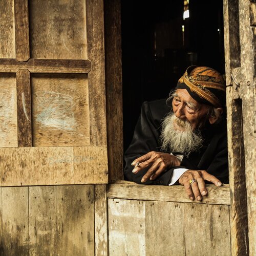 Old Man in the Window