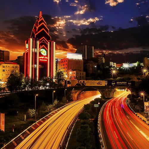 Tehran at night