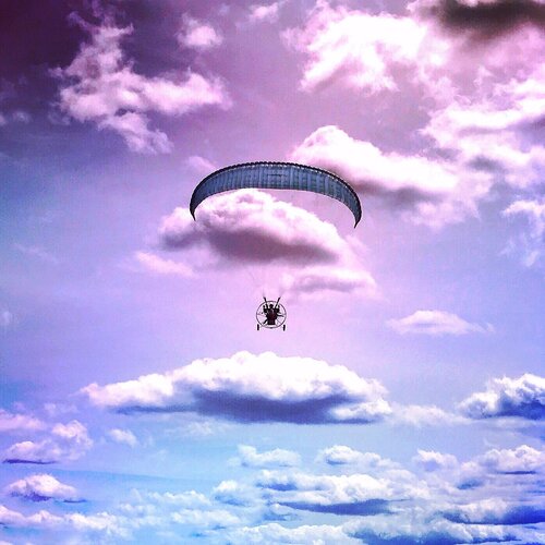In the sky
