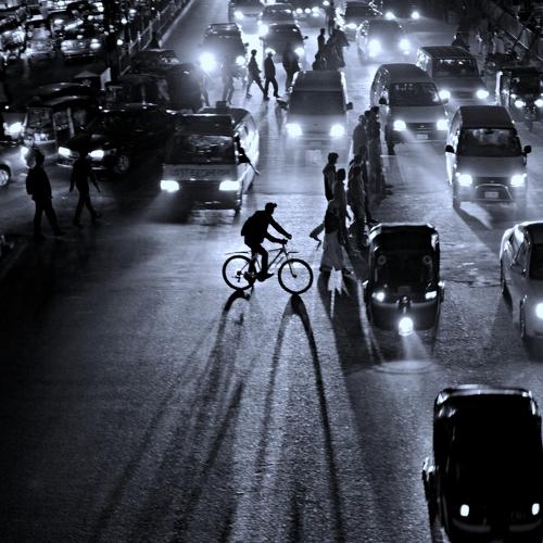 Cycling in the city of Dhaka