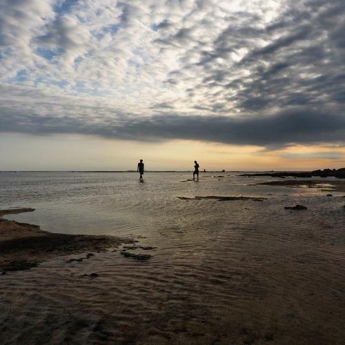Between sky and beach