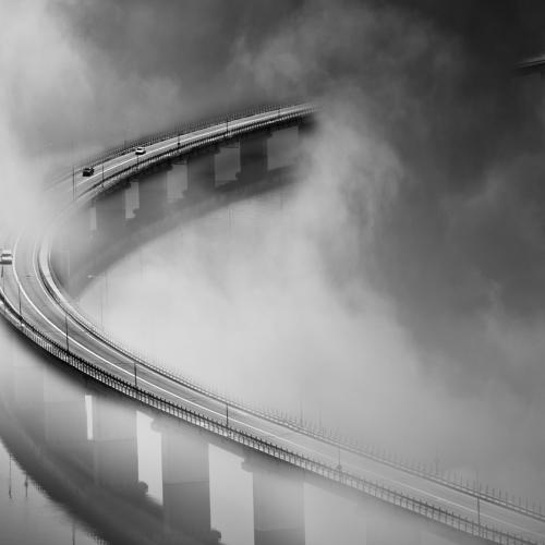 Foggy bridge