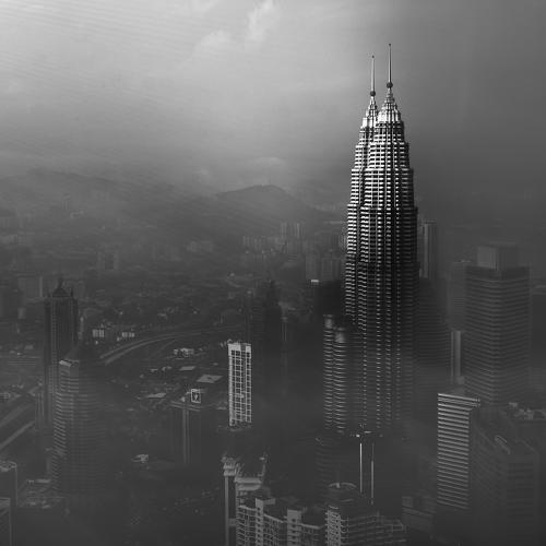 Petronas Towers in a Foggy Afternoon