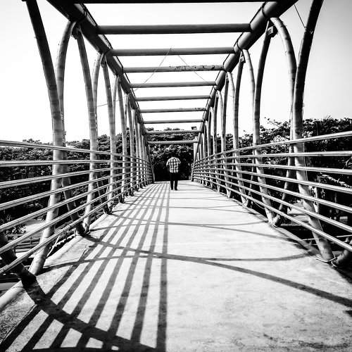 walking through