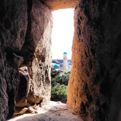 A view through an arrow slit