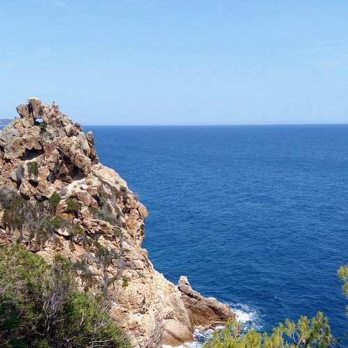 Rocks and sea