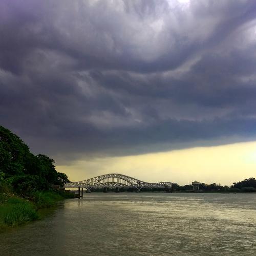 A thunderstorm clouds is coming.