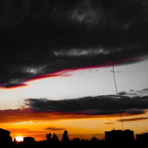 Sun goes down