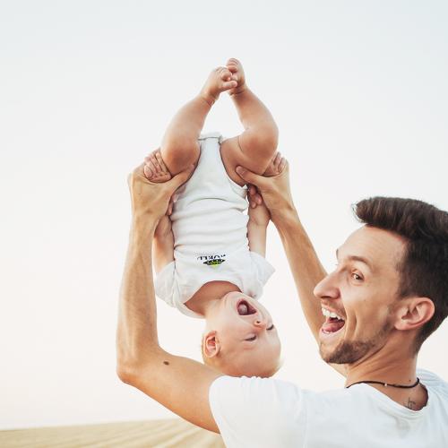 dad and son