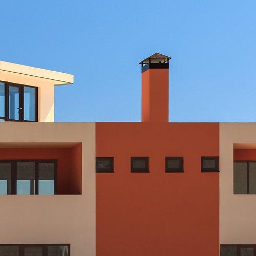 Orange house