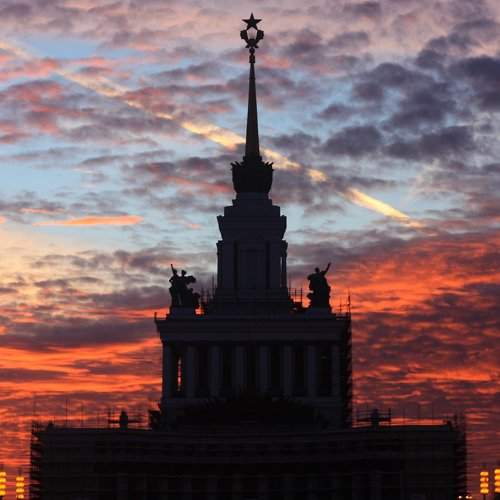 Вднх на закате