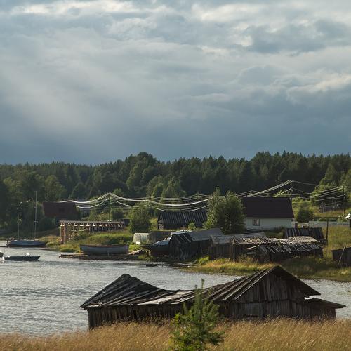 Деревня Нижняя Пулонга на Белом море