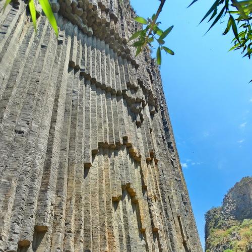 Stone symphony in Garni Canyon of Azat river