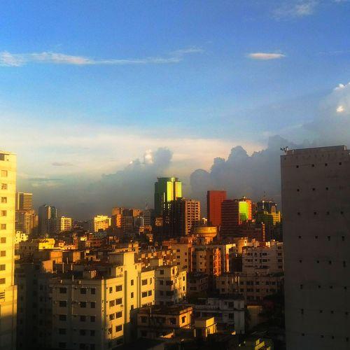 Sky view with Dhaka city tallest Building!
